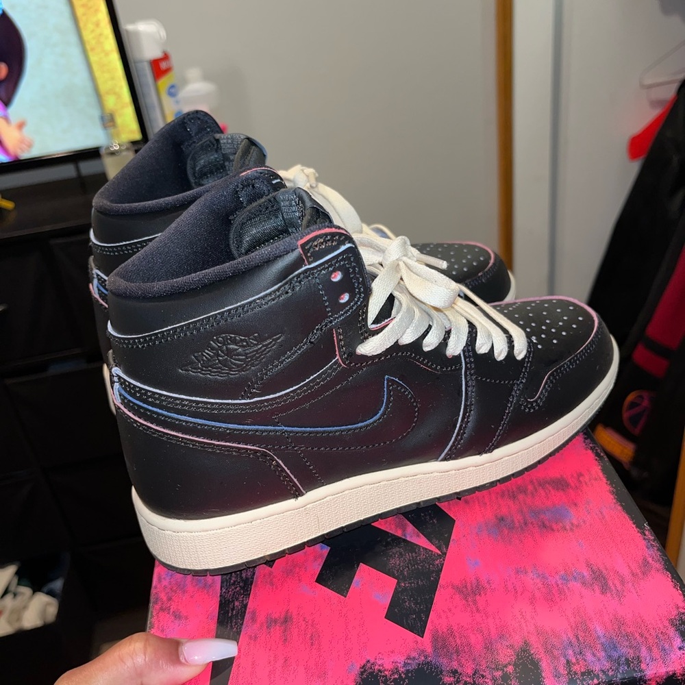 Nike Black and Cream High-Tops